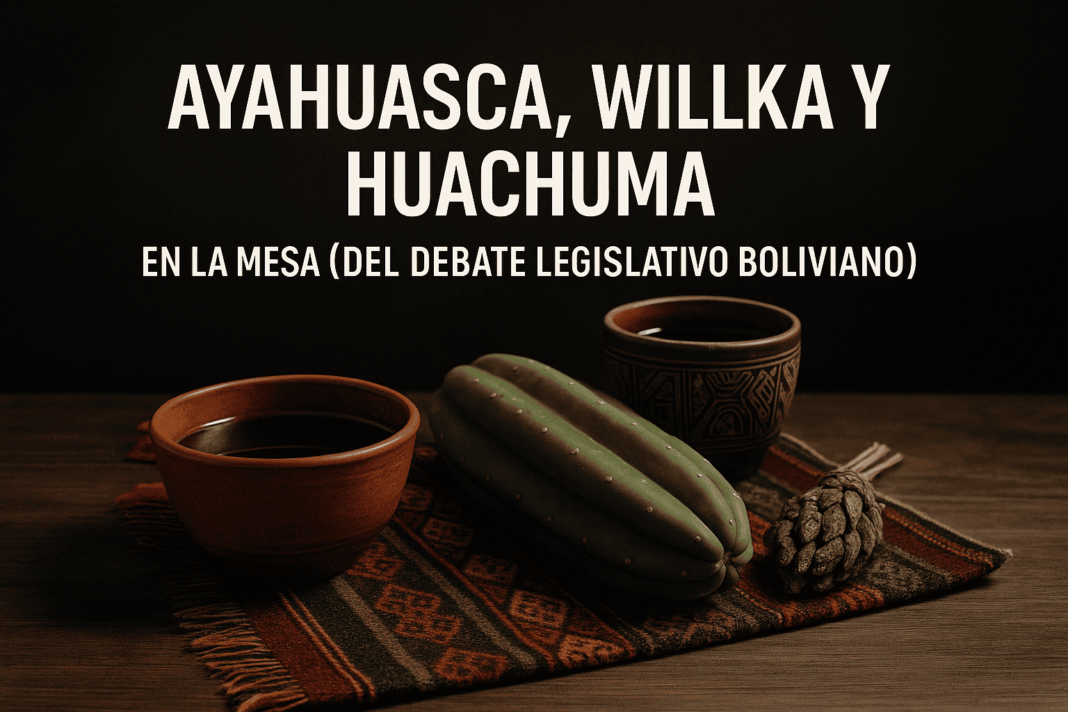 Ayahuasca, Willka y Huachuma en la mesa del debate legislativo boliviano